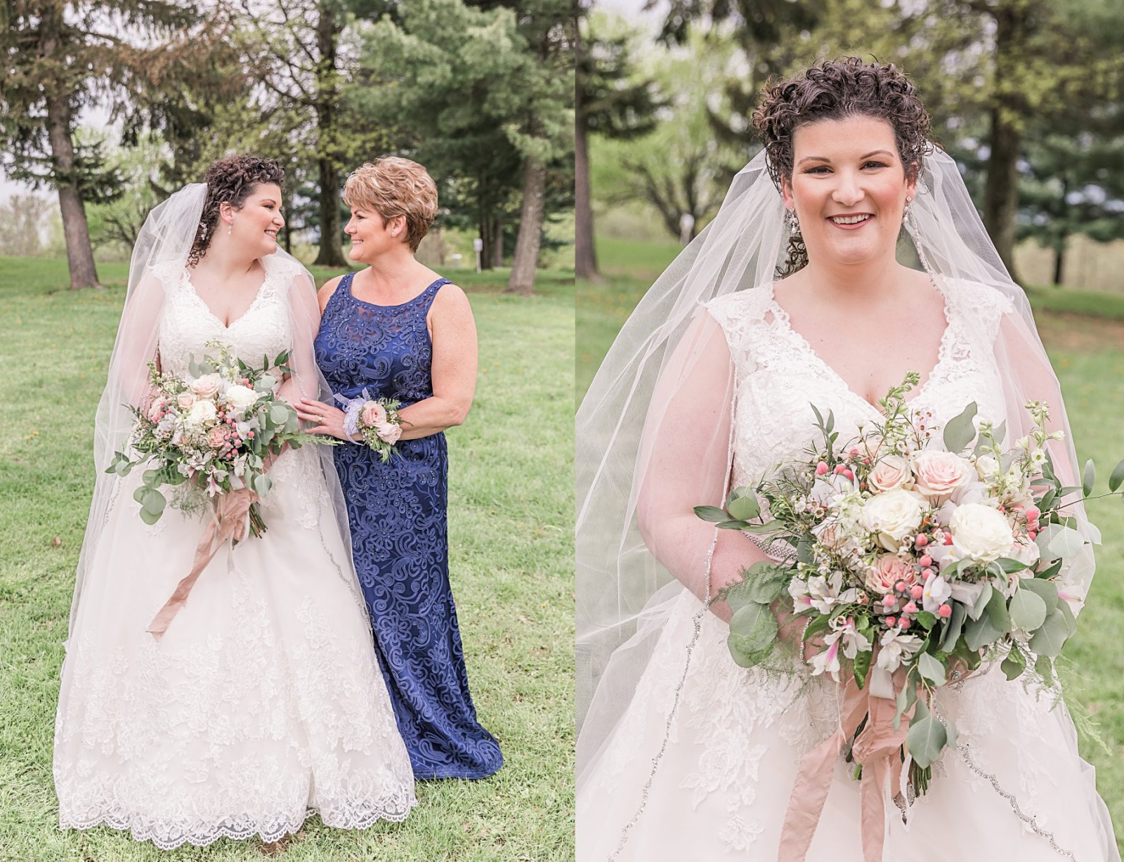 Wedding photography by Diana Gramlich, bride with her mom
