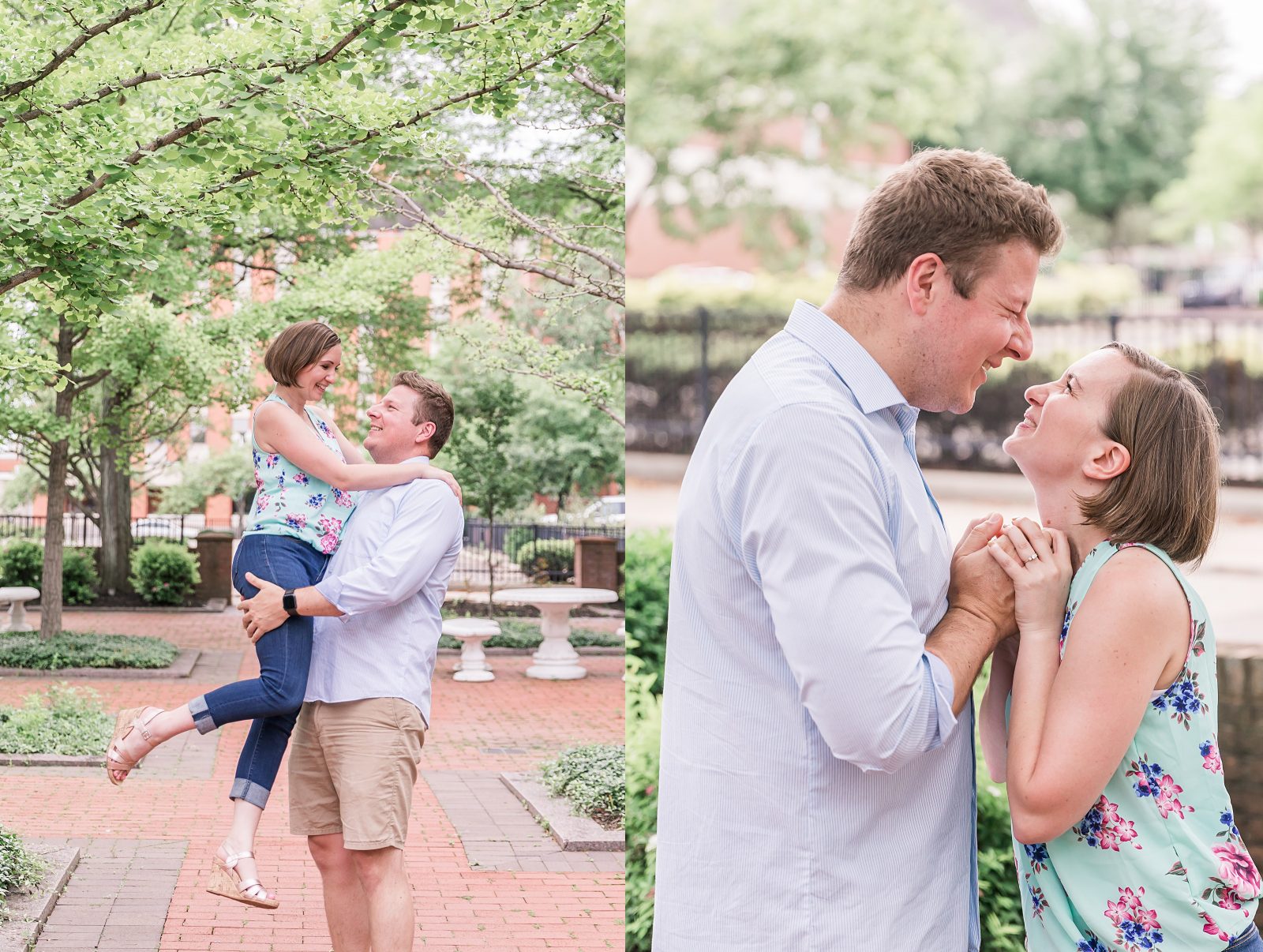 Engagement photos in downtown Canton, OH by Diana Gramlich Photography 